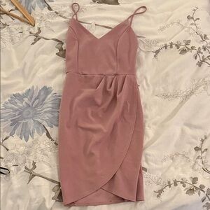 Lulus Elegant Pink Body Con Strap Dress